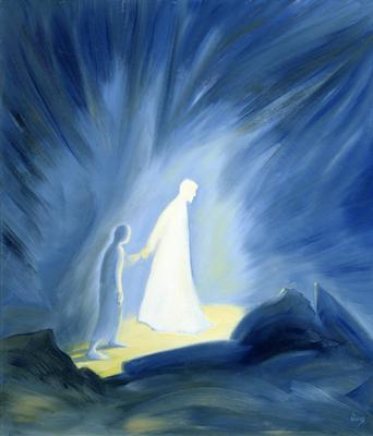 Even in the darkness of out sufferings Jesus is close to us, 1994 (oil on panel), 70.5x60 cm